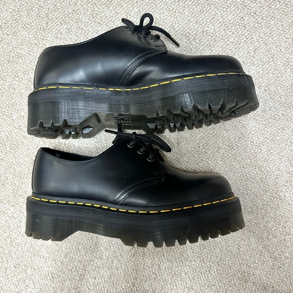 Dr. Martens 1461 Women’s smooth leather Oxford shoes Black US Ladies 9 - Picture 3 of 9